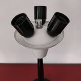 Lumi industrial metal lamp base - three lights - 1970s - Italy