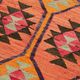 Turkish Handwoven Vintage Herki Kilim 95 cm x 326 cm