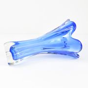 1960s cobalt vase, designed by J. Hospodka, Chribska Sklarna, Czechoslovakia