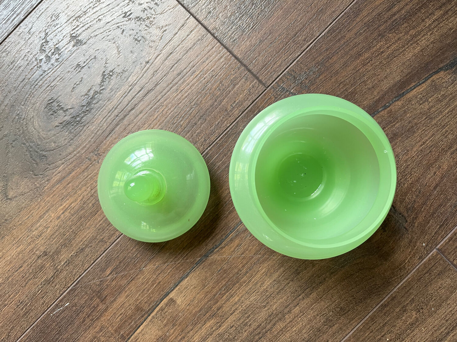 Vintage glass candy box