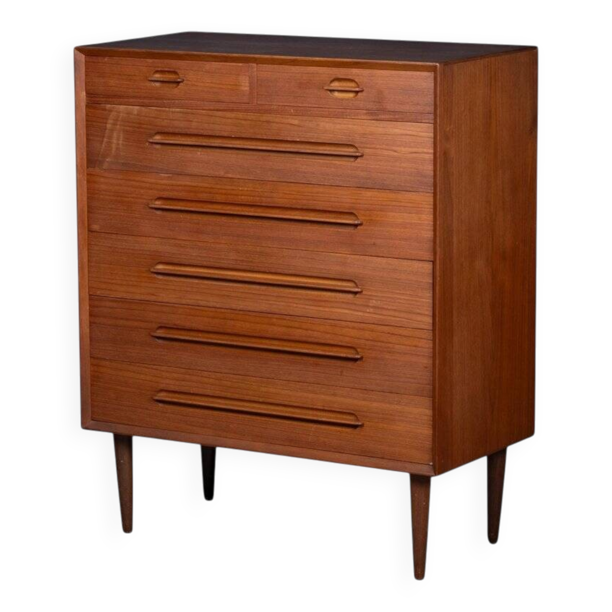 Teak 7-Drawer Chest attributed to Ejvind A. Johansson, 1960s