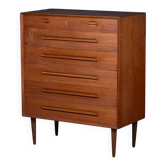 Teak 7-Drawer Chest attributed to Ejvind A. Johansson, 1960s