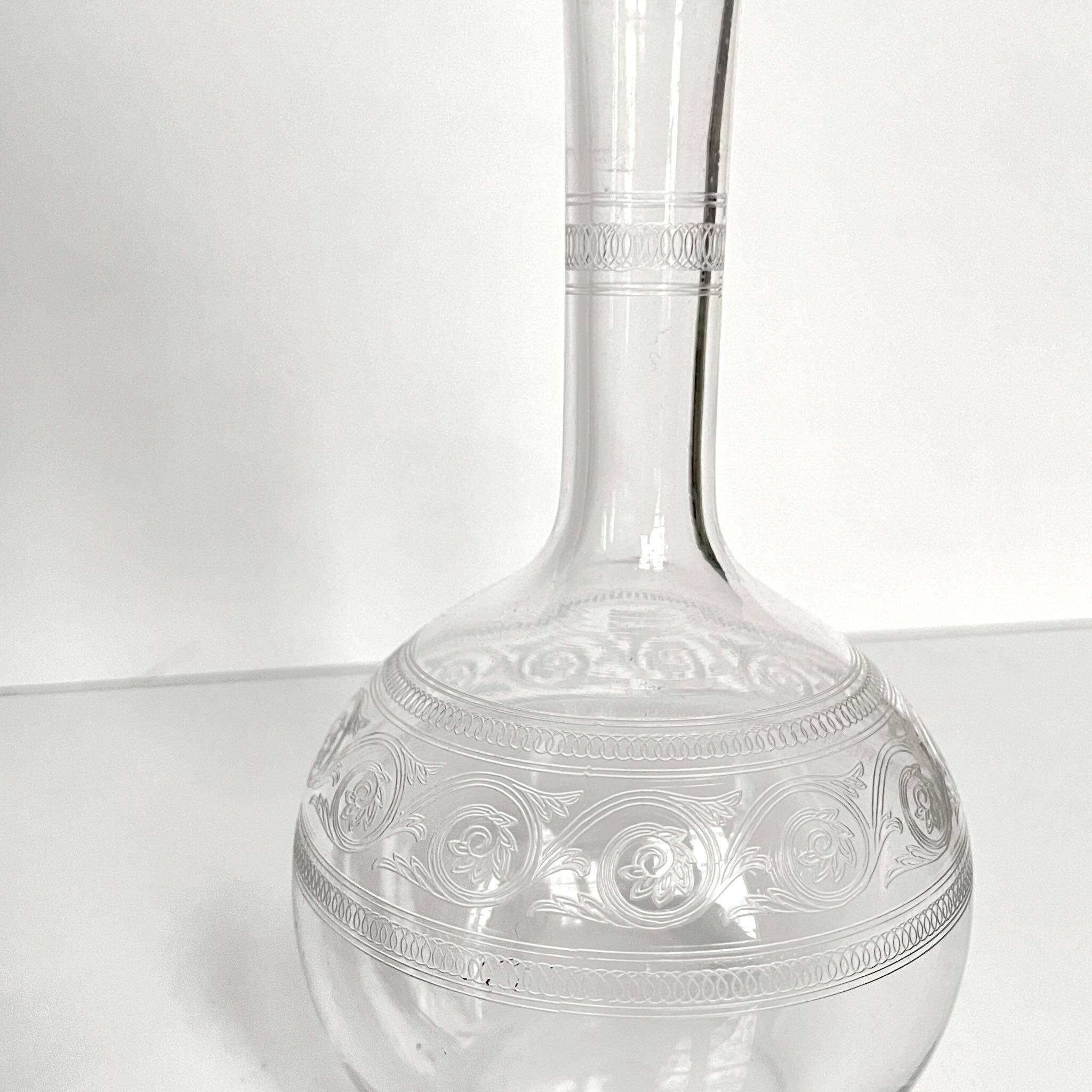 Baccarat crystal decanter | Athenian model | Art Nouveau style