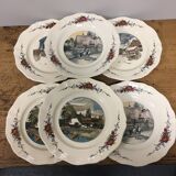 6 flat plates Obernai Sarreguemines