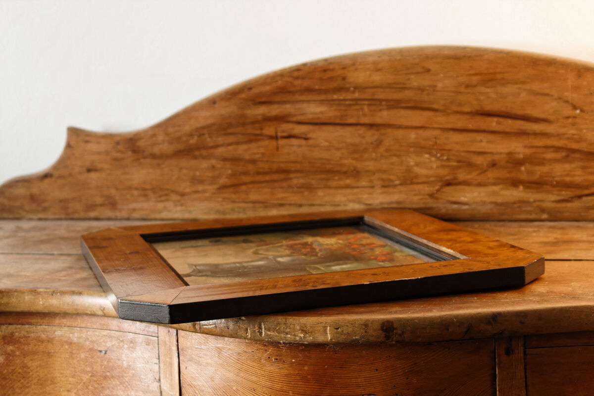 Still life, art deco frame