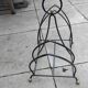 Vintage 1980s metal magazine rack