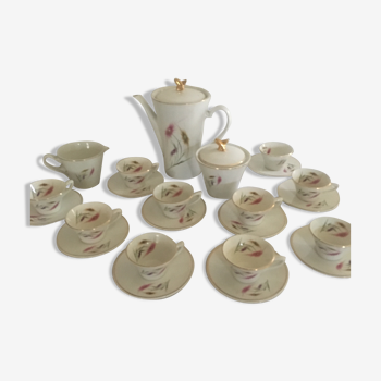 Serreguemines porcelain coffee service