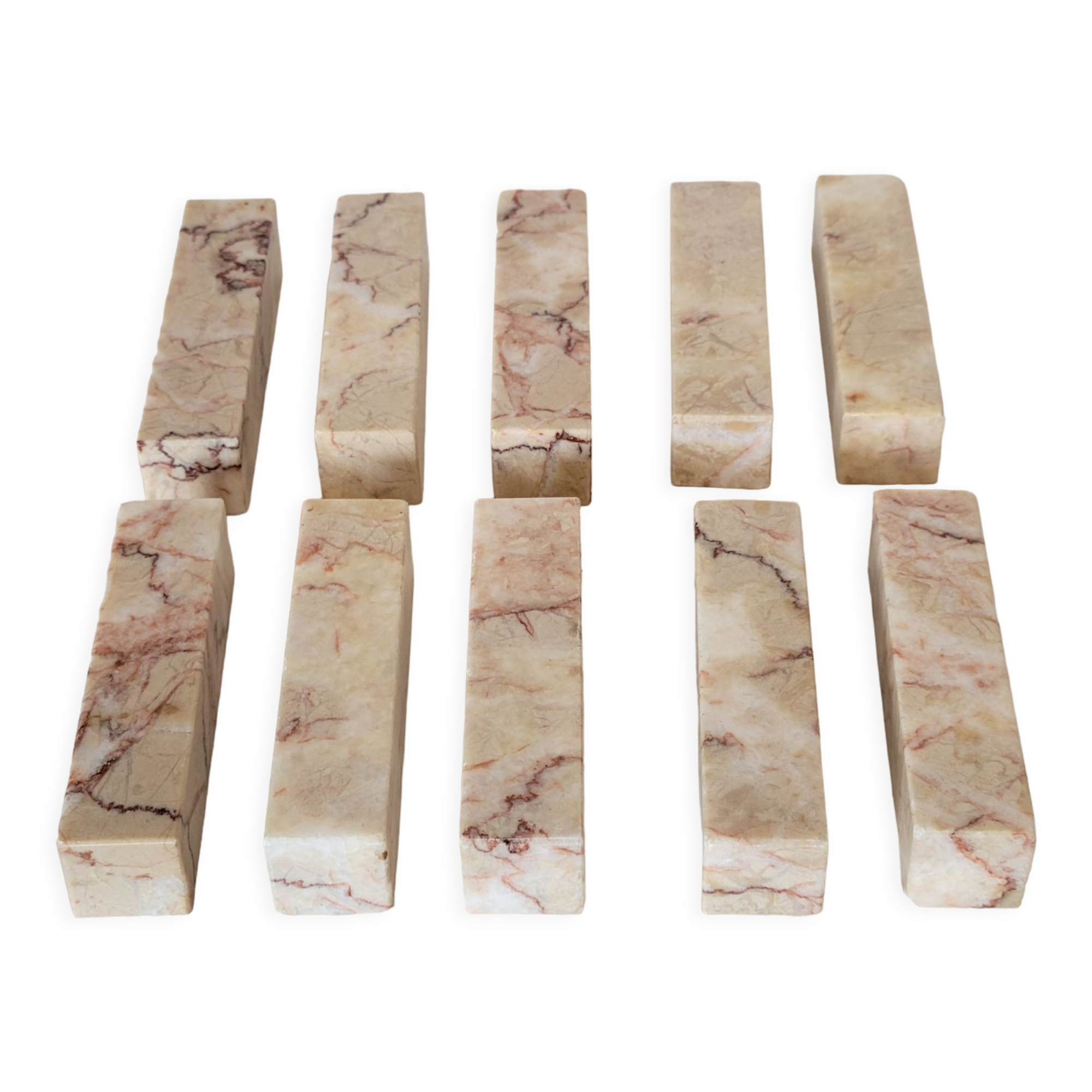 10 covered stand vintage marble knife holder