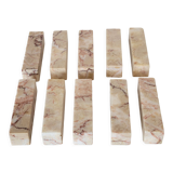 10 covered stand vintage marble knife holder