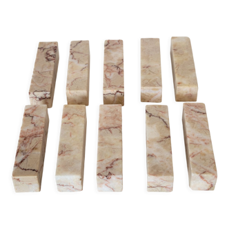 10 covered stand vintage marble knife holder