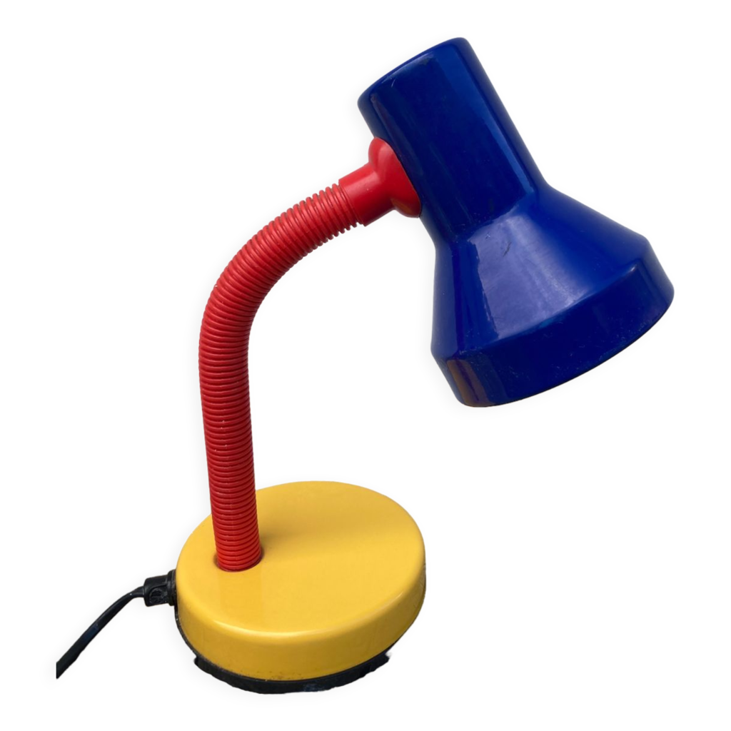 Lampe de bureau orange en métal pour la maison