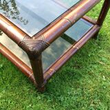 Rattan coffee table