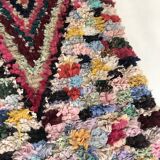 Moroccan Berber carpet Boucherouite 3.05x0.90m
