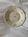 Plate flat flowered sarreguemine numbered