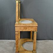 Dressing table in elm burl veneer, Empire period – Early 19th century