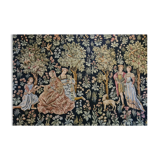 Large medieval tapestry in Jacquard stitch
