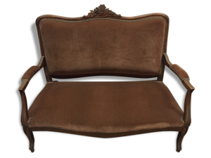Salon bois et tissu 1930