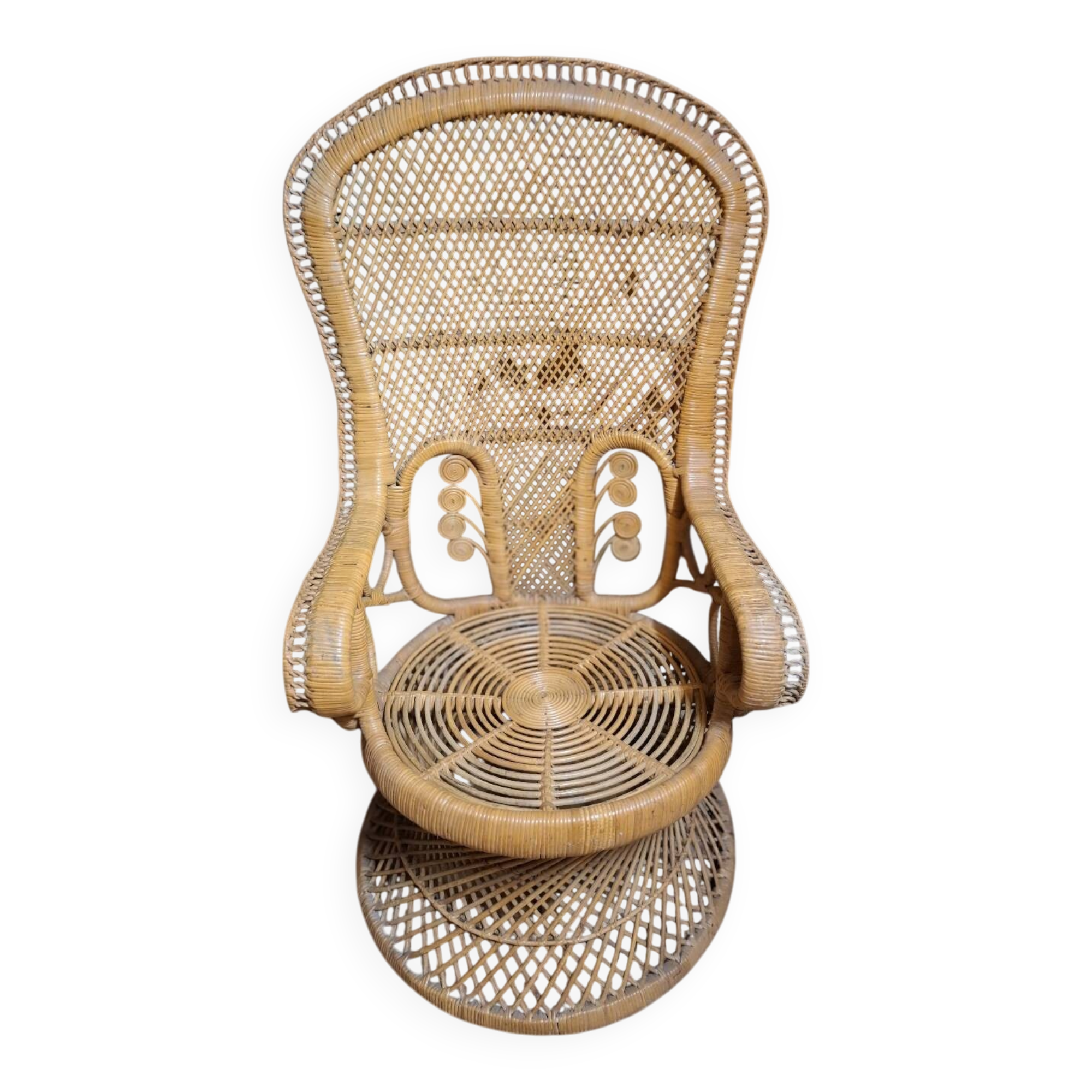 Emmanuelle rattan armchair