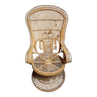 Emmanuelle rattan armchair