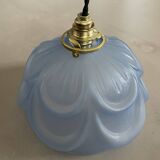Art Deco molded glass pendant light