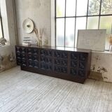 Brutalist sideboard attributed to De Coene 70s