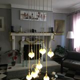 Suspended glass luminaire