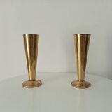 Pair of old folk art shell vases 1914-18