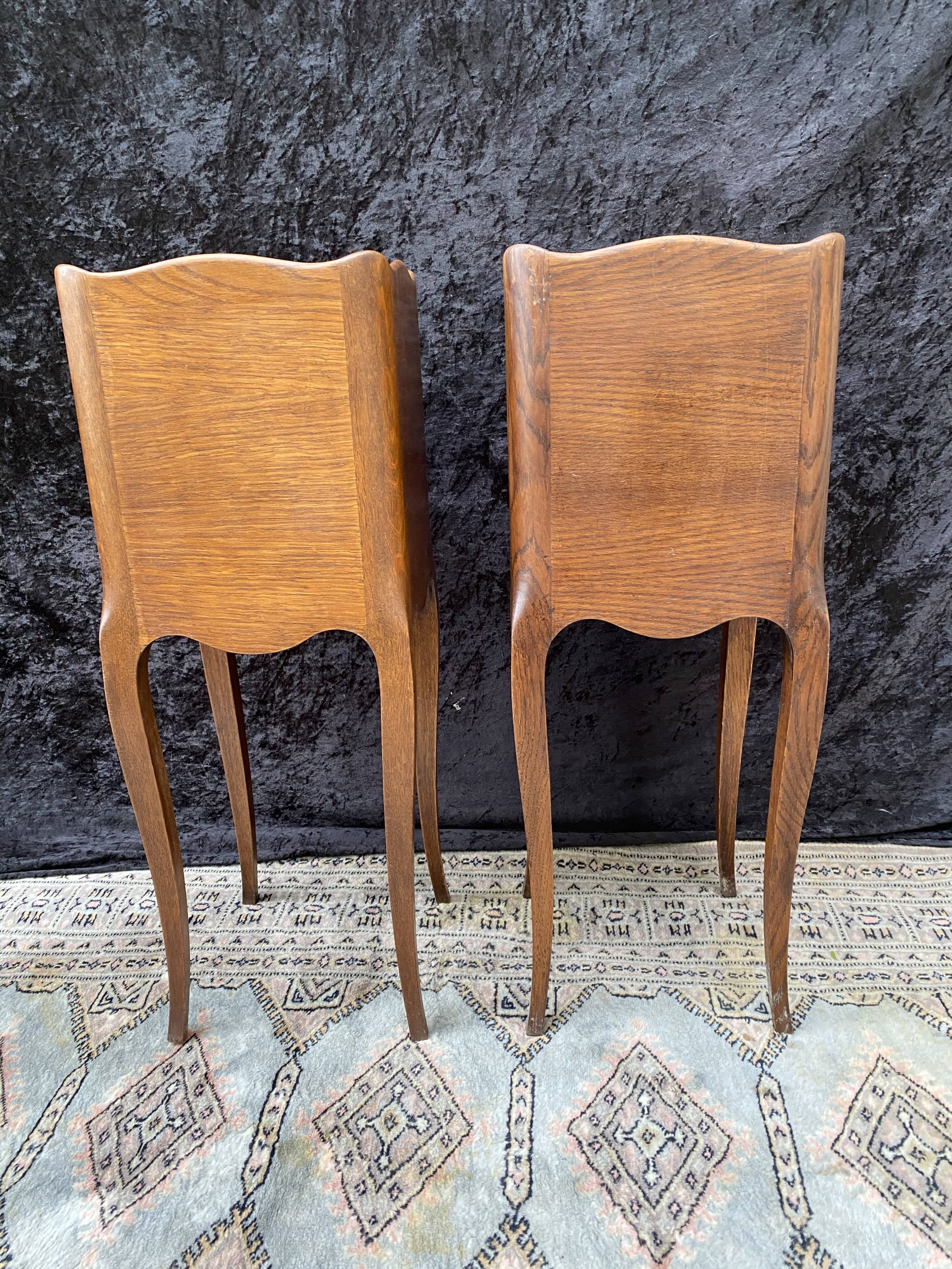 Pair of bedside Louis XVI style