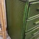 Commode vintage rotin