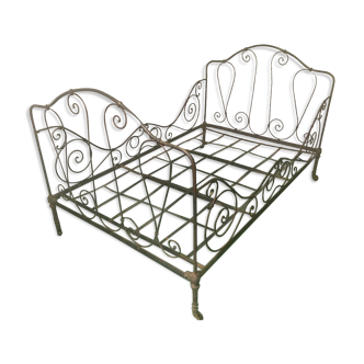 Cage bed early twentieth century iron