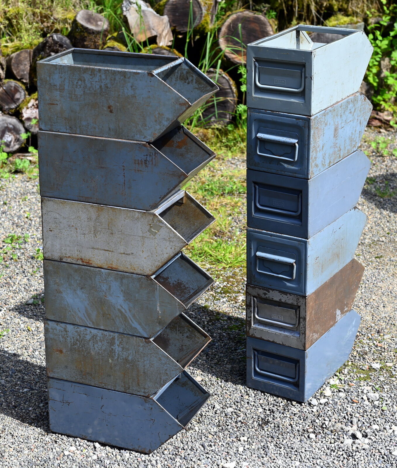 Lot 12 factory spout bins