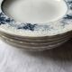 Deep plates x 6 from the French manufacturer Sarreguemines, Aïda collection. Antique and rare.
