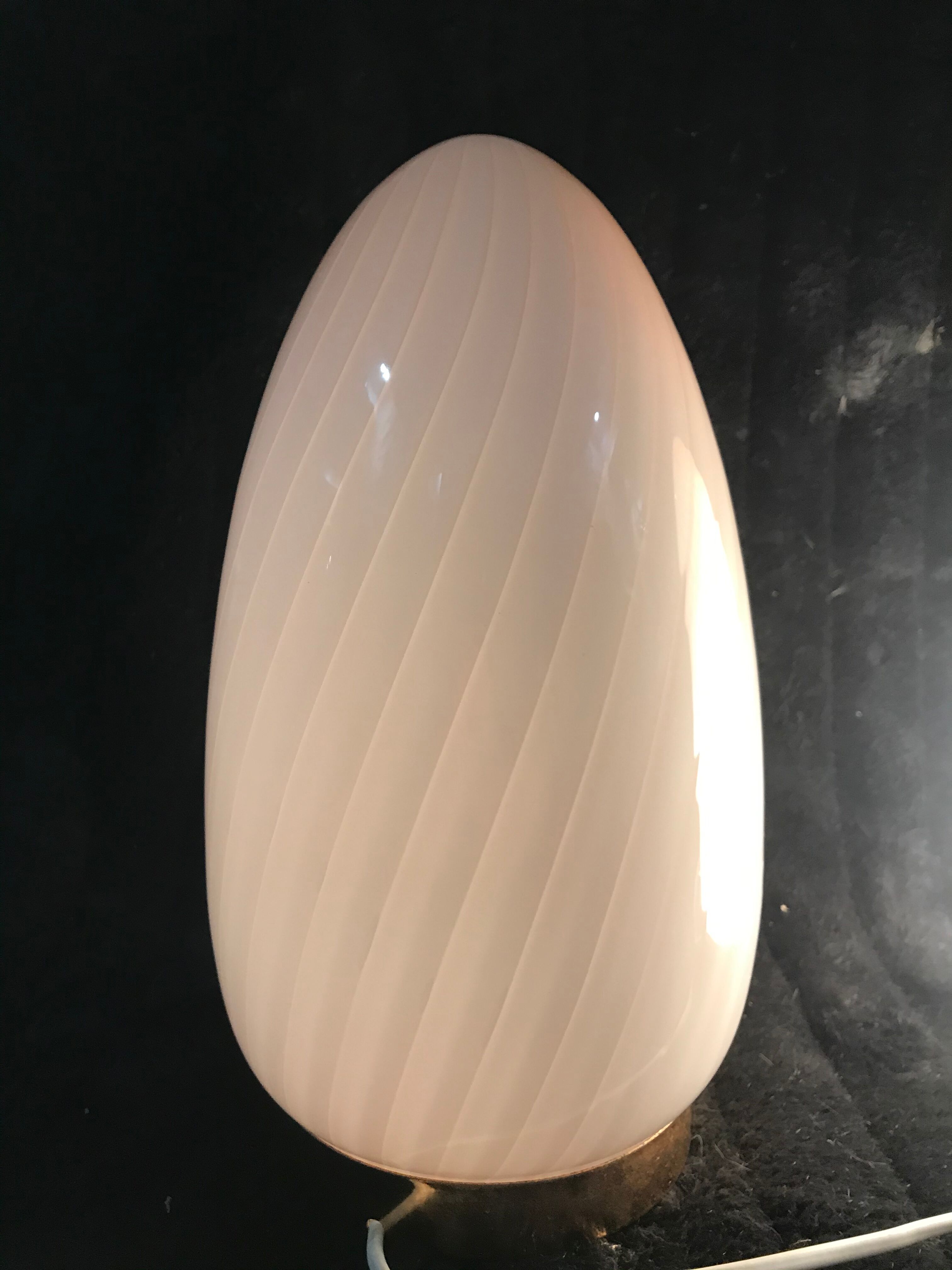 Vetri pair of Murano Glass Eggs