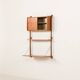 Scandinavian home office teak wall unit model Ergo by John Texmon, Norway