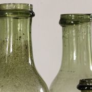 Lot de 3 bouteilles à conserve en verre soufflé