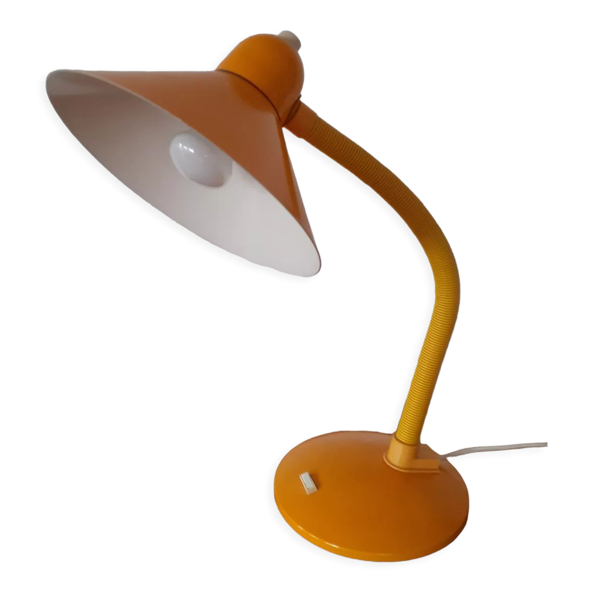 Lampe de bureau Aluminor jaune-orange