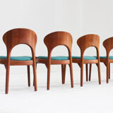 Vintage Danish dining chairs by Schou Andersens Mobelfabrik, 1960s, set of 4