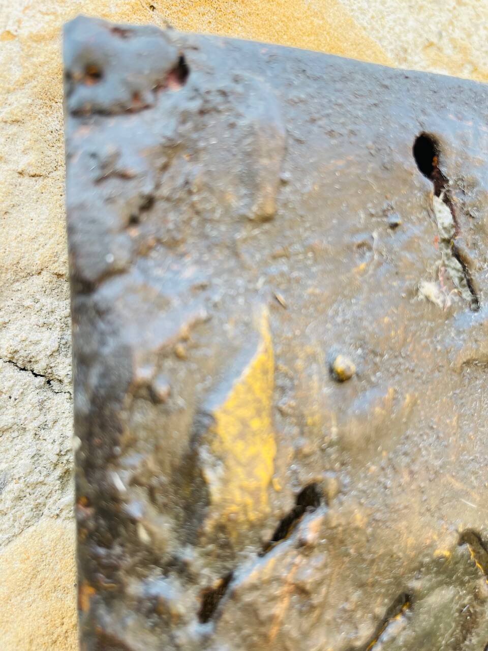 Set of three brutalist wall sculptures, by Irv Bramberg, vintage