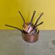 French 5 pieces copper cookware set 20th century