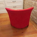 Fauteuil rouge en velours