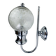 XL chrome and bubbled glass wall light Limburg, 1970s