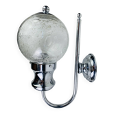 Applique XL chrome et verre bullé Limburg, années 70