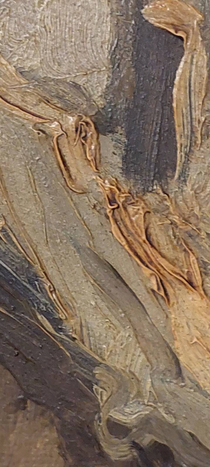 Old painting French school 19th century