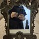 ANTIQUE PSYCHE TABLE MIRROR BRONZE BEVELLED MERCURY MIRROR 19TH CENTURY