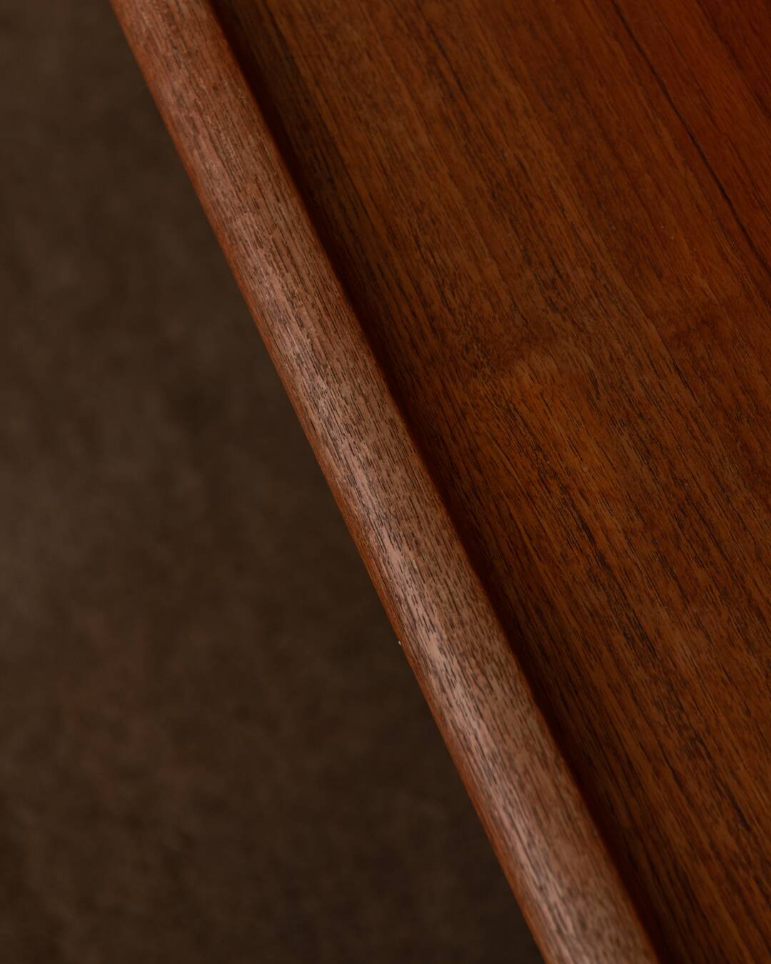 Table basse en teck danois par Grete Jalk avec cadre à lattes, années 1960.