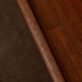 Table basse en teck danois par Grete Jalk avec cadre à lattes, années 1960.