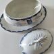 Rare vegetable dish by A. Lebacqz & M. Bouchart, marine decoration