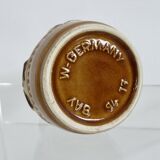 Ceramic vase with floral decoration "West Germany" 50s 60s