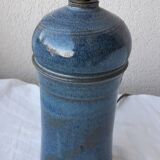 Blue stoneware lamp base