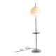 Bauhaus chrome floor lamp, 1930s, attributed to Slezák, Czechoslovakia